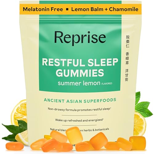 Melatonin Free Natural Sleep Aid Gummies for Adults | NO Melatonin | Herbal Jujube & Chamomile, Lemon Balm - Deep Sleep Supplement & Relaxation for zzz, 45 Vegan Gummies (45 Gummies (1 Pack))