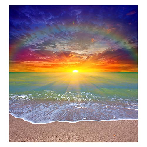 VETPW DIY 5D Diamante Pintura por Números Kit, Paisaje Diamond Pasted Kit Completo Bordado De Punto De Cruz Diamante Arts Craft para Decoración de la Pared del Hogar (30x30CM)-Puesta de Sol en Playa