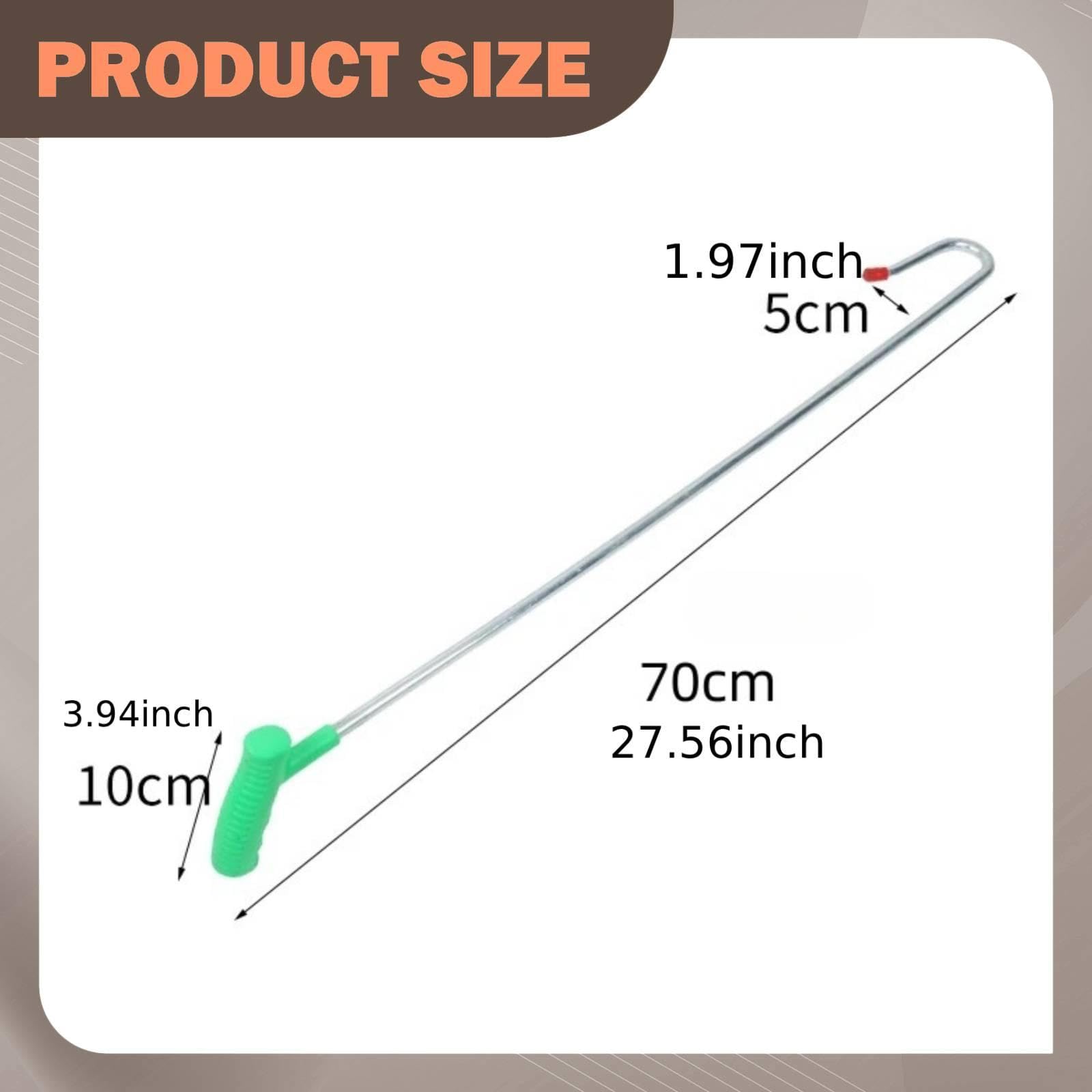 Gancho para Ovejas Herramienta de Sujeción Equipo Capturador Gancho Resistente Ergonómico Hecho de Hierro Compatible con Granjas Hogares Veterinarios, 70cm