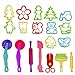 Kare & Kind® Set of 19pcs Smart Dough Tools Kit with Models and Molds (Animals, Flowers, Tractor, People)