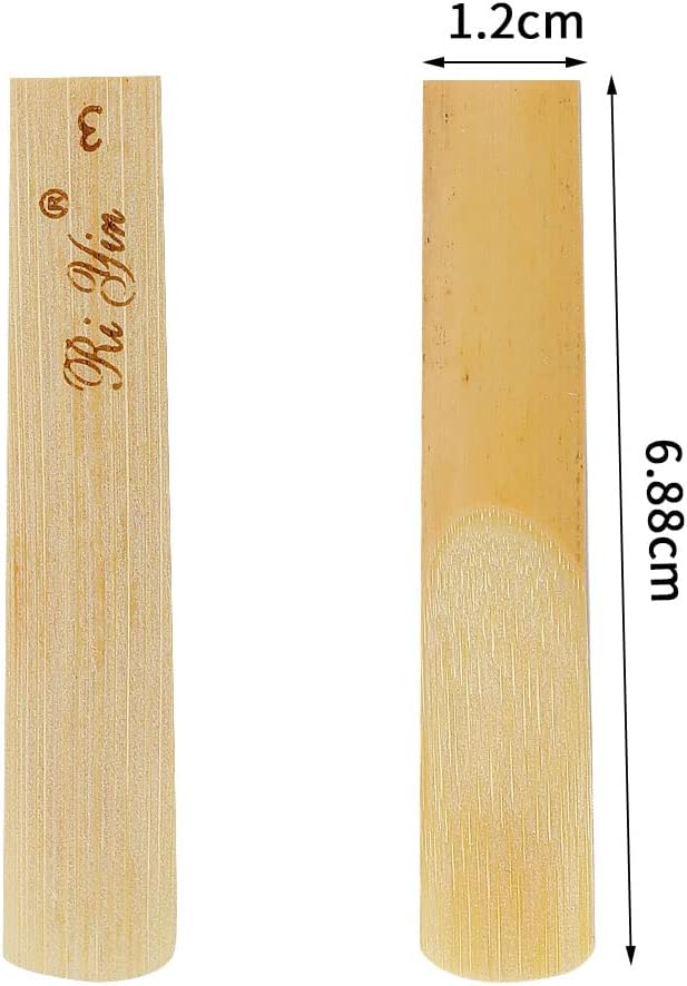 Pimoys 10 Pack Traditional Bb Clarinet Reeds with Plastic Box,Strength 2.5 : Musical Instruments