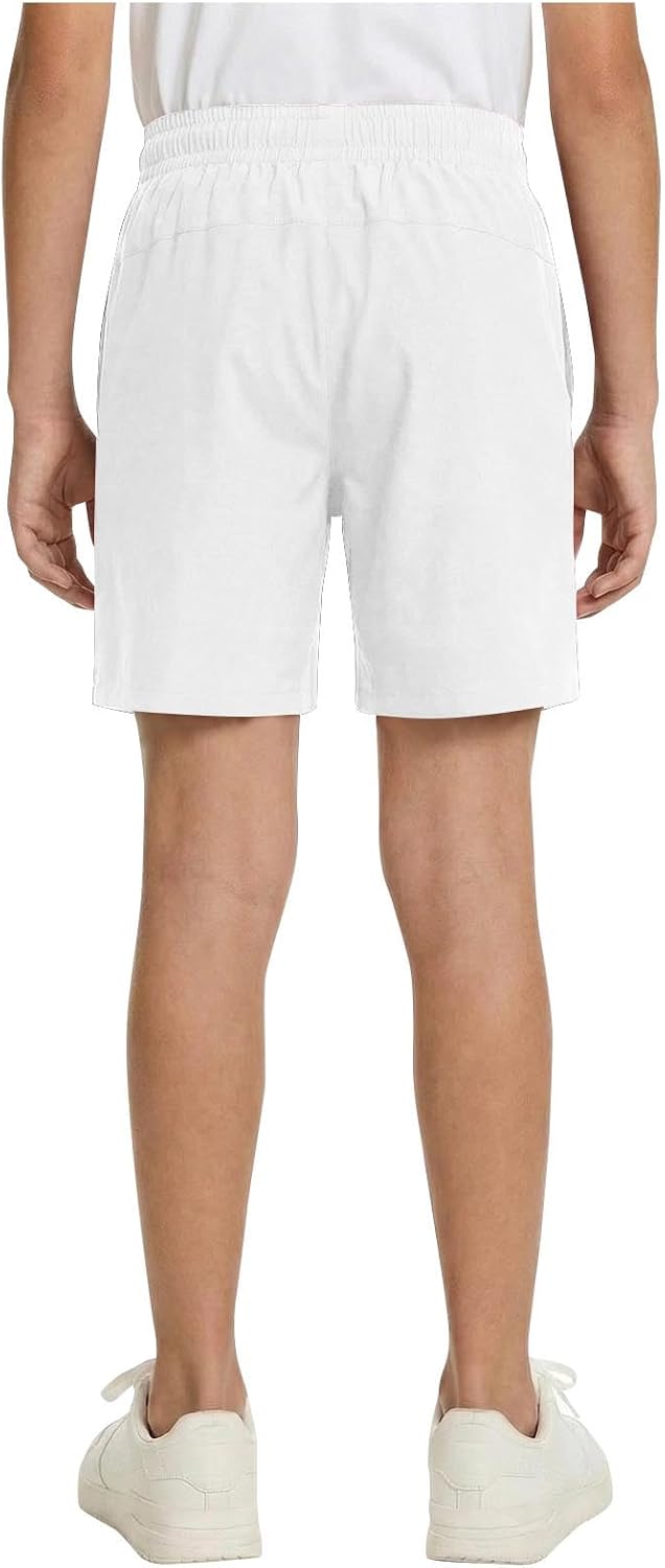 Boys 2 in 1 Running Shorts Kids Box Brief Liner Compression Active Shorts High Waist Solid Short Pant with Pocket