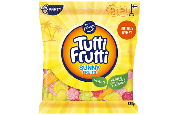 Fazer tutti frutti frutas soleadas gumosas 1 Packung von 325 g 11,5 Unzen