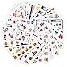 Produktbild Kapian Nagelsticker Nail Art Stickers Nail Art Decals Sticker Karneval Süßer Kürbis Fledermaus Schädel Schwarze Katze Nail Art Tipps Niedliche Sticker Decals DIY Style Maniküre Nail Art Supplies
