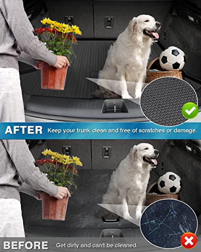 Image of Mixsuper Custom Fit Cargo Liner for 2019-2025 Cadillac XT4 All Weather Trunk Liner Rear Cargo Mat Anti-Slip Durable Black
