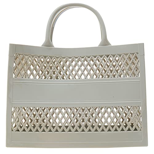 Image of Tote Bag Purses for Women Summer Mesh Beach Purse Large Capacity Shopping Basket Top Handle Handbag Jelly Storage Bag