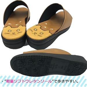 kotarouレディース手芸牛革サンダル本革歩き安い可愛い猫柄M Amazon | サンダル 日本製 婦人 つっかけ レディース ネコ 軽量