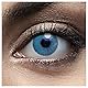 WOWLENS Sehr stark deckende und natürliche blaue Kontaktlinsen farbig DUBAI SAPPHIRE + Kontaktlinsenbehälter I 1 Paar (2 Stück) I DIA 14.00 I 0.00 Dioptrien I ohne Stärke I Eisblaue Dunkelblau