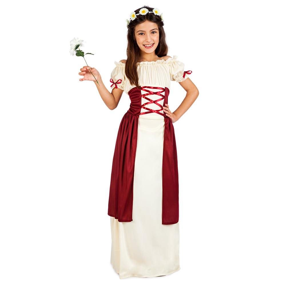 Boland - Costume médiéval de châtelaine, costume de carnaval ou de fête à thème, robe pour costume de conte de fées