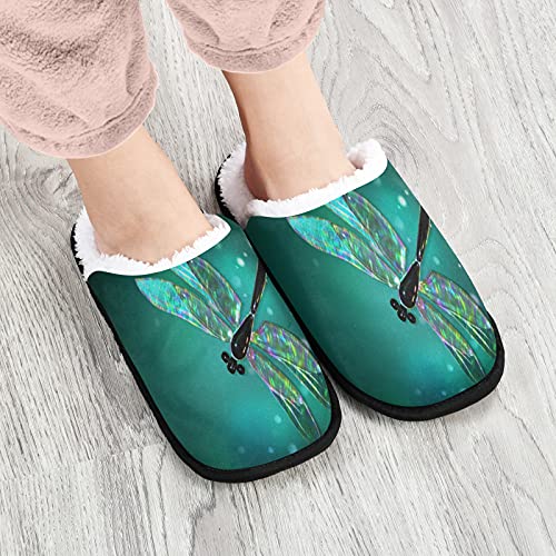 Tropical Dinosaurs Cartoon Slippers for Women Men Kids, Womens House Slippers Socks Indoor Slipper Coral Fleece House Shoes Bedroom4