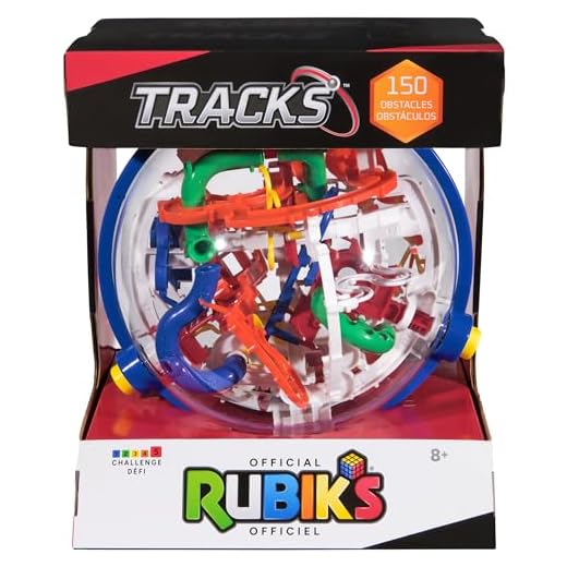 Rubik's Würfel Tracks 150, 3D-Puzzlespiel und Labyrinth mit 150 Hindernissen, entspannendes Spielzeug, das eine Herausforderung für den Geist darstellt, für Kinder ab 8 Jahren.