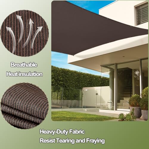 Filet d'ombrage pour jardin résistant aux intempéries avec œillets - 5