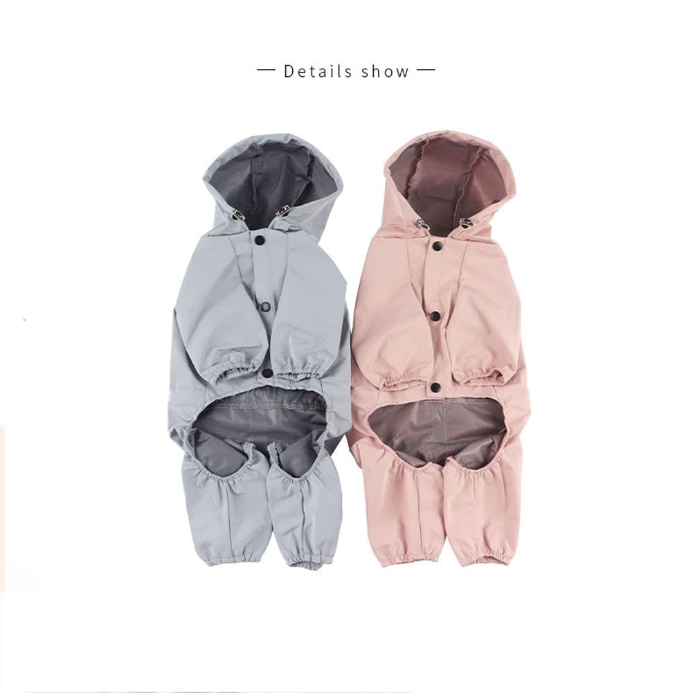 Manteaux imperméables pour Chiens Imperméable pour Chien avec Capuche, imperméable léger pour Chien, imperméable réglable pour Chien, Bande réfléchissante(Color:1,Size:XXL)