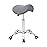 Antlu Saddle Stool Rolling Chair for Office Massage Salon Kitchen Spa Drafting,Adjustable Hydraulic with Wheels (Grey)