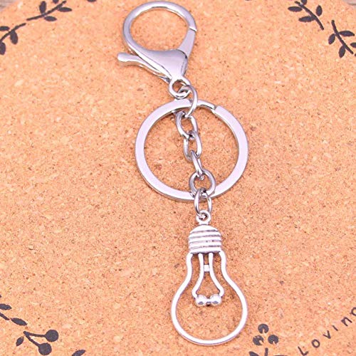 Preisvergleich Produktbild DdA8yonH Schlüsselbund Verchromtem Metall Schlüsselanhänger Glühbirne Schlüsselbund Schlüsselbund