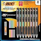BIC Break Resistant Mechanical Pencils with Lead and Eraser Refills, 0.7 mm, 8 ct