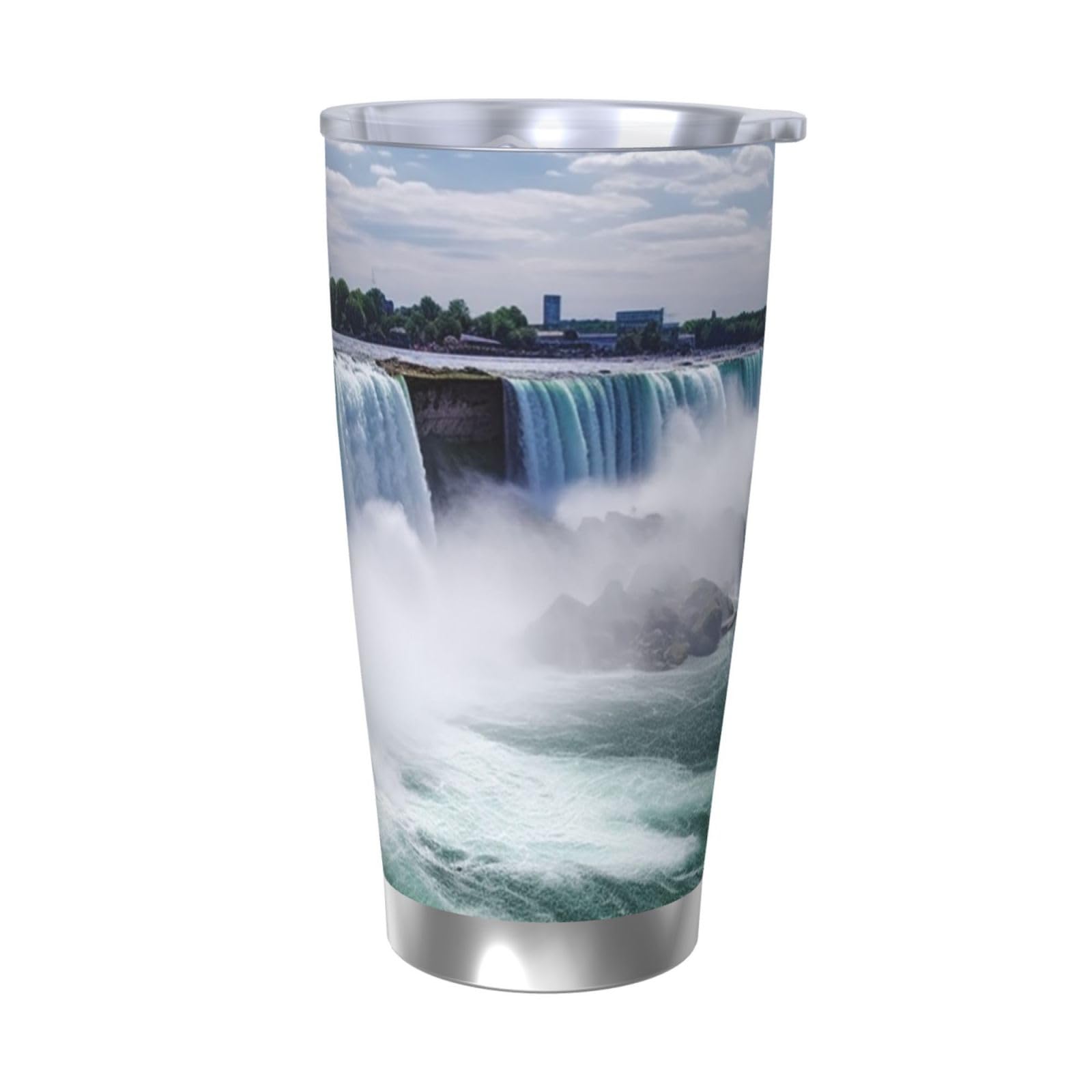 FHEBNDS 20oz Tumbler with Lid and Straw, Stainless Steel Insulated Coffee Mug, Double Wall Vacuum Travel Thermal Cups Niagara Falls Travel Mug