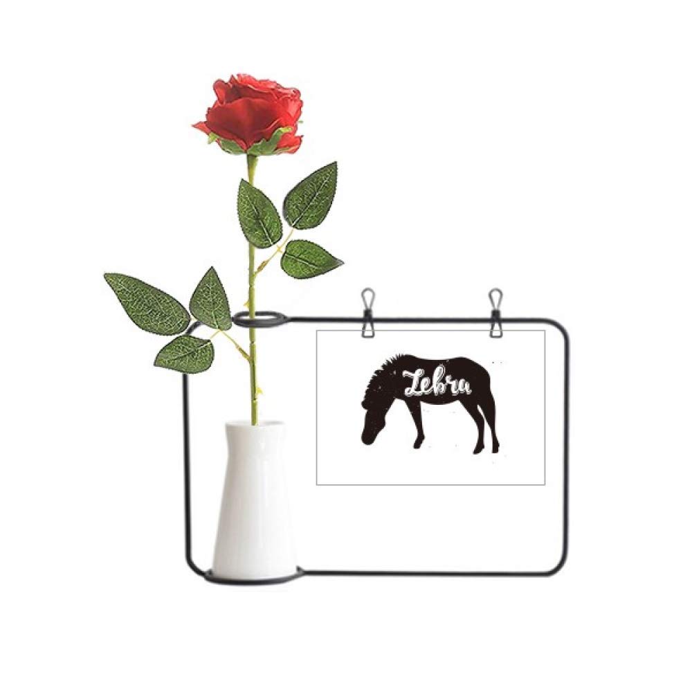 Fleur artificielle suspendue animal noir blanc idée cadeau originale maison