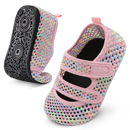 BARERUN Toddler Water Shoes Boys Girls Quick Dry Barefoot Aqua Shoes for Swim Pool Beach Non Slip Breathable Sandals Lightweight Summer House Slippers