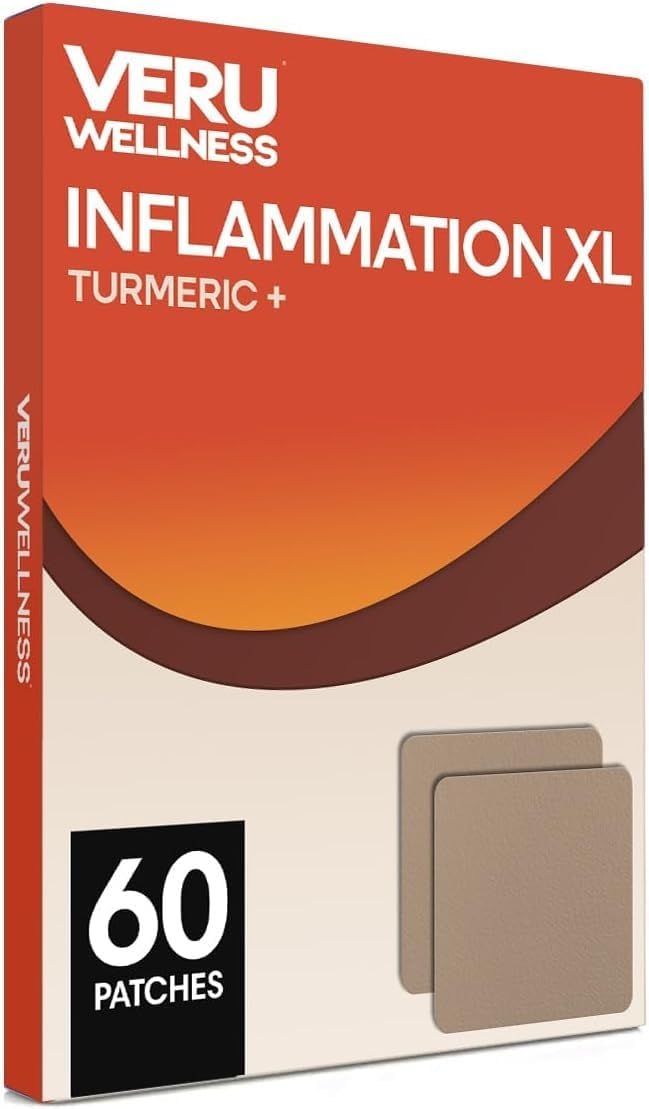 Veru Wellness Turmeric XL Daily Patch, Self Adhesive, 60 Count