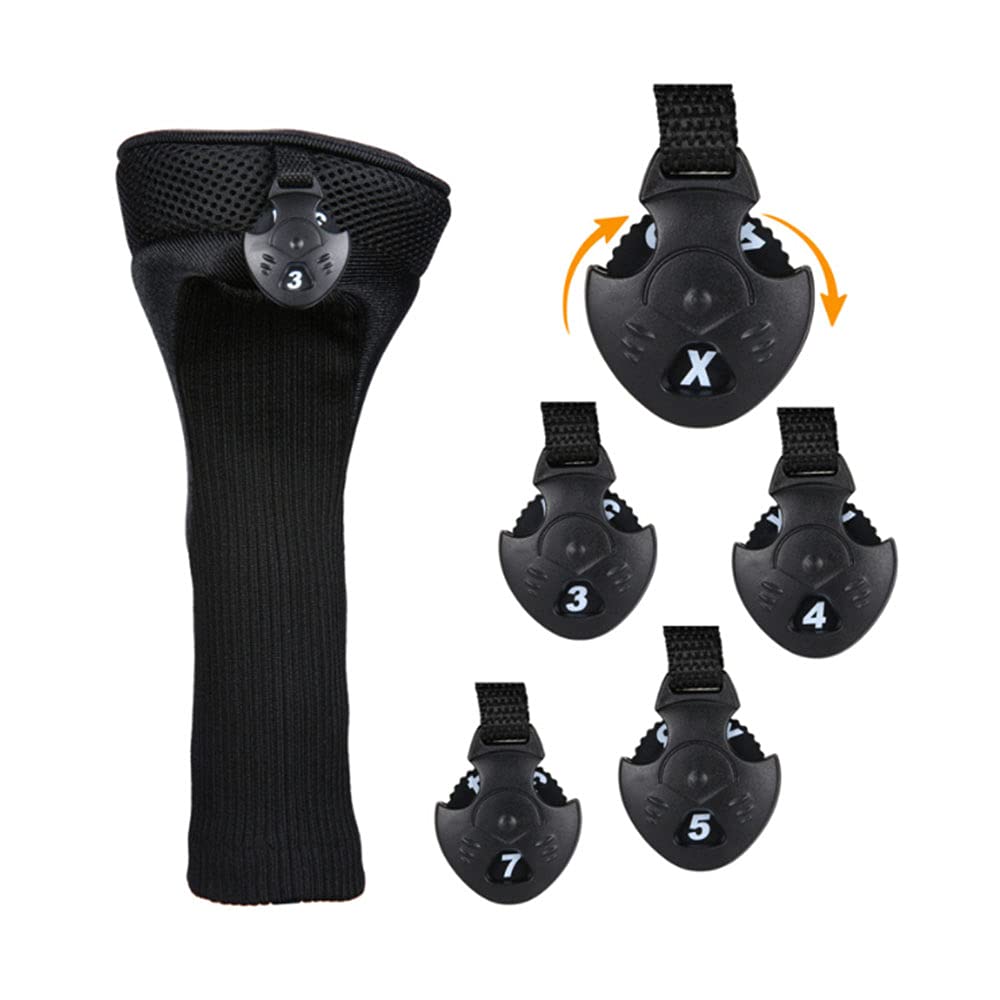 Namvo 3Pcs/Set Golf Driver Wood Head Club Covers Equipment Pole Protective Sleeve Professinal Golf Putter Head Protectors