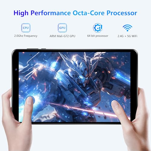 Haovm 8 Inch Tablet, Android Os, Octa-Core Processor 2.0Ghz, 4Gb Ram, 64Gb Rom 1Tb Expand, 5100Mah Battery, Ips Hd Display, Built-In Gps thumb #1