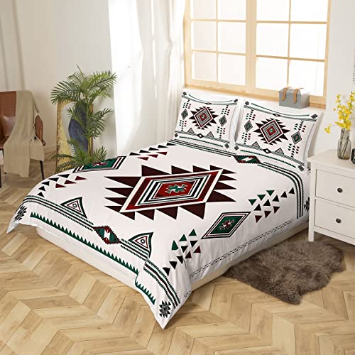 Homewish Boho Aztec King Size Duvet Cover Set for Teens Adults, Southwestern Bohemian Bedding with 2 Pillowcases - Image 3