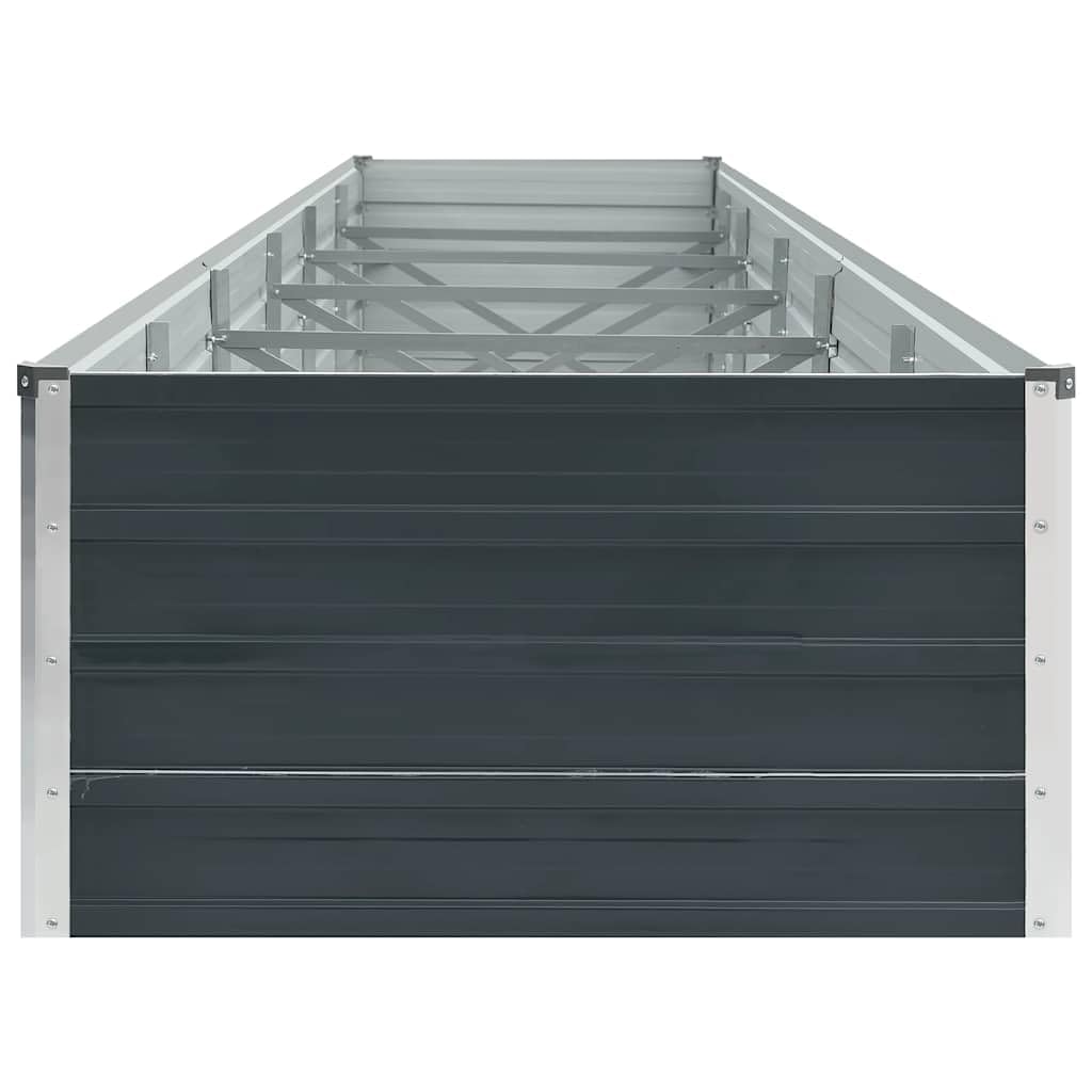 vidaXL Podwyższona donica z galwanizowanej stali 480x80x45 cm antracyt