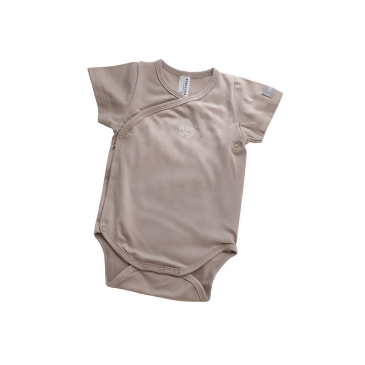 Body 3 Mesi Bambino Maniche Corte 2 Pezzi Cammello Bianco