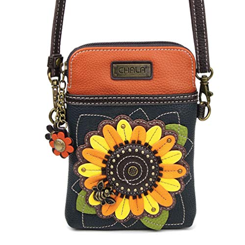 Chala Group Chala Handbags Sunflower Cellphone Crossbody Handbag, 5" x 7.5" x 1"2