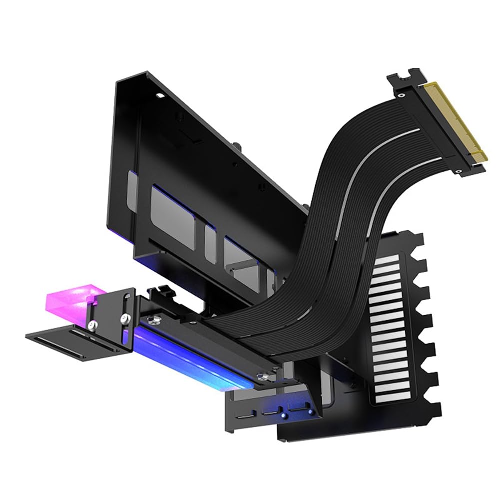 Supporto verticale della scheda grafica EZ-40 ARGB, adattatore PCIe 4.0 X16, supporto sterzo scheda grafica GPU