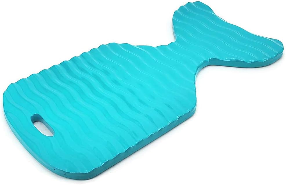 - Whale Tail Pool Float Lounger – Foam Floating Cushion with Ripple Texture, Fun Whale Shape, Durable Water Lounger for Adults & Kids – 35.5" x 18" – Pool, Lake & Beach Use (Aqua)