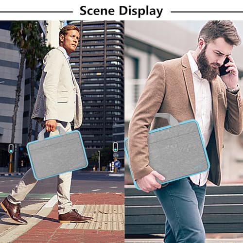 Image of Hseok Laptop Sleeve 13-14 Inch Case Briefcase Compatible with MacBook Neo Pro 14 M5 /M4 /M3 /M2 /M1, All Models 13.3 Mac Air /Pro, XPS 13 14, Most Popular 13 inch-14 inch Notebooks,L01G02