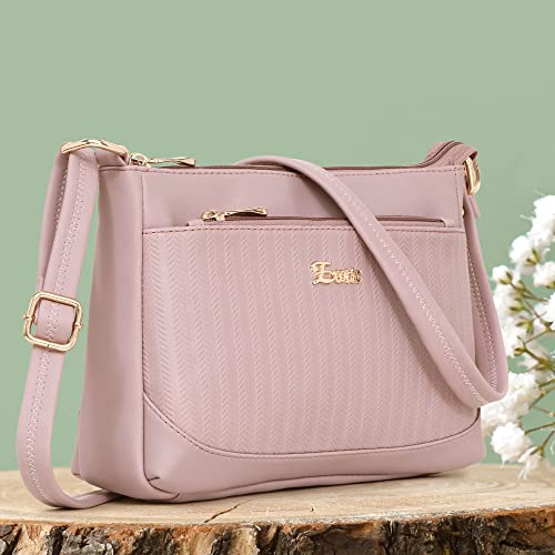 Image of EXOTIC Women's Studded Dual Tone Sling Bag -Green