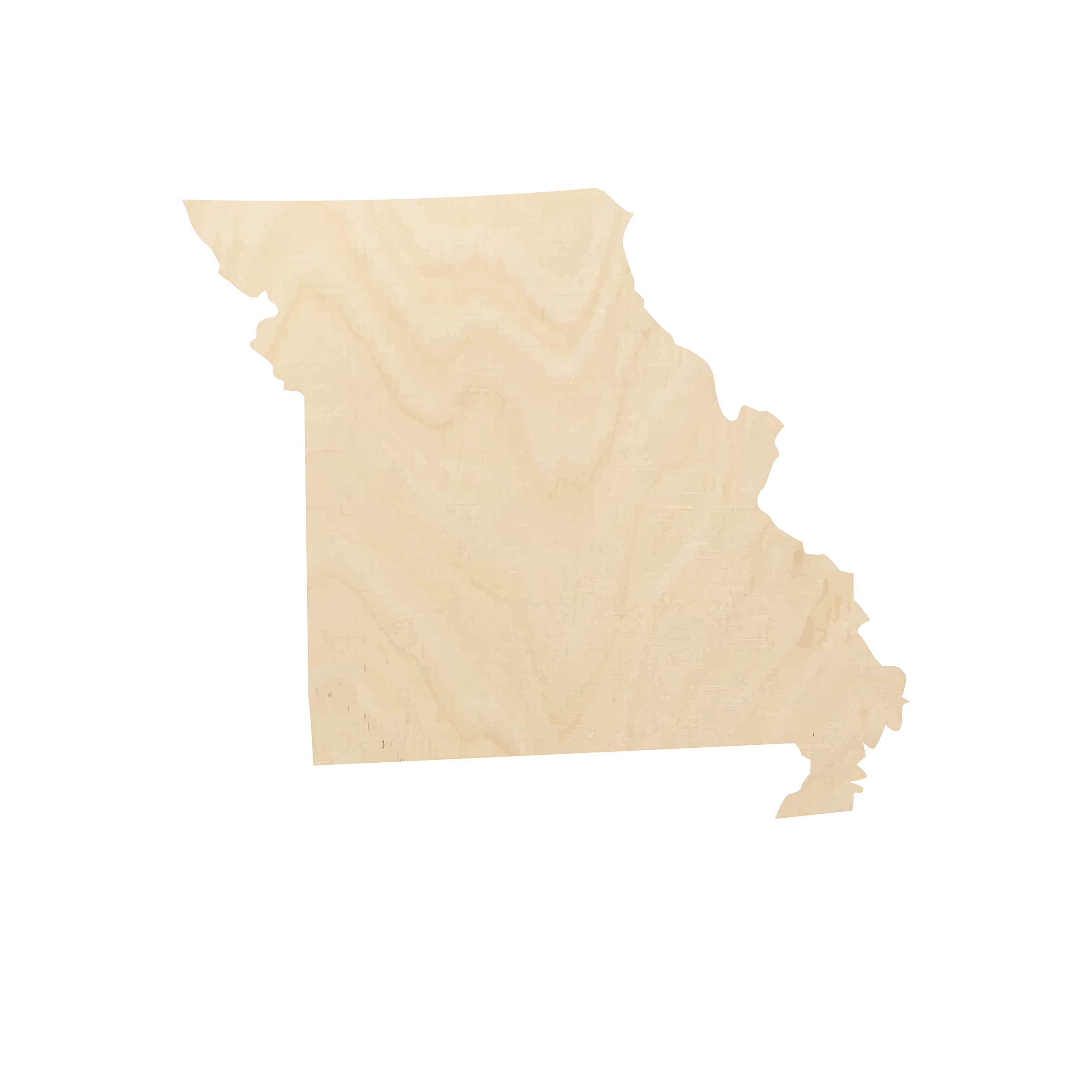 Missouri state map wooden Shape-Multiple Sizes - Laser Cut Unfinished Wood Cutout Shapes - Home decoration Gift-Interchangeable wooden sign - USA states crafts