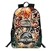 UNILIFE Sacs à Dos pour Enfants, Jurassic World Dinosaures Daypacks 3D Imprime Unisexe pour Adolescentes Garçons 20L