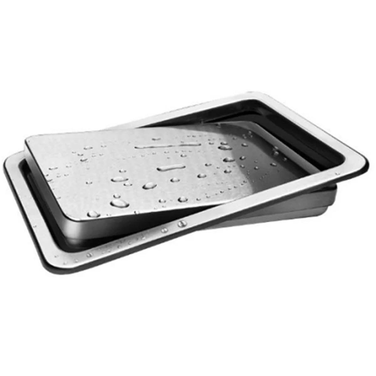 Recessed Trash Can Lid, Rectangular Swing Trash Can Lid,Countertop Flush Grommet 430 Stainless Steel,Recessed Bin Flap Cover