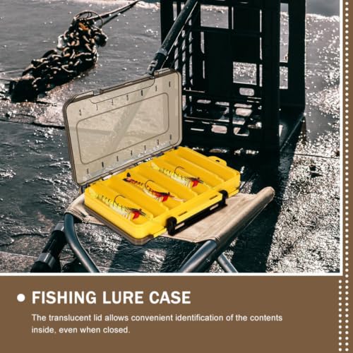 Zerodeko 2 piezas Caja para Equipamiento de Pesca Multi-Rejilla con Organizador Translúcido miniatura 5