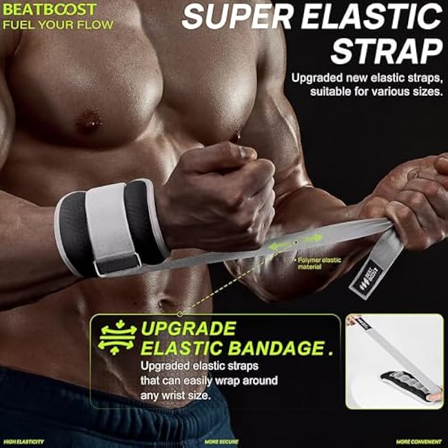 Ankle Wrist Weights for Women Men A Pair of 1 2 3 4 6 8 10 Lbs Arm Leg Weight Set with Adjustable Straps for Walking Pilates Exercise Workout Gym Aerobics