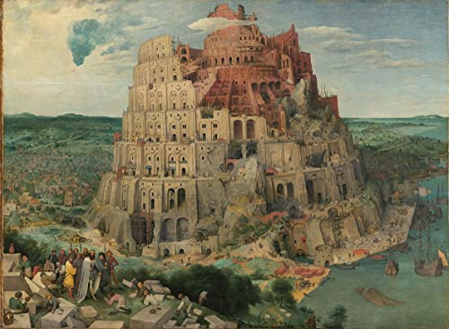Art Moderne Mural la Tour de Babel de Pieter Bruegel, finition d'impression premium