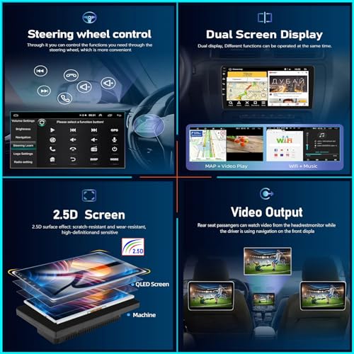 Autoradio Android 13 BMW X3 E83 écran tactile Bluetooth Android Auto 2DIN S1 - 5