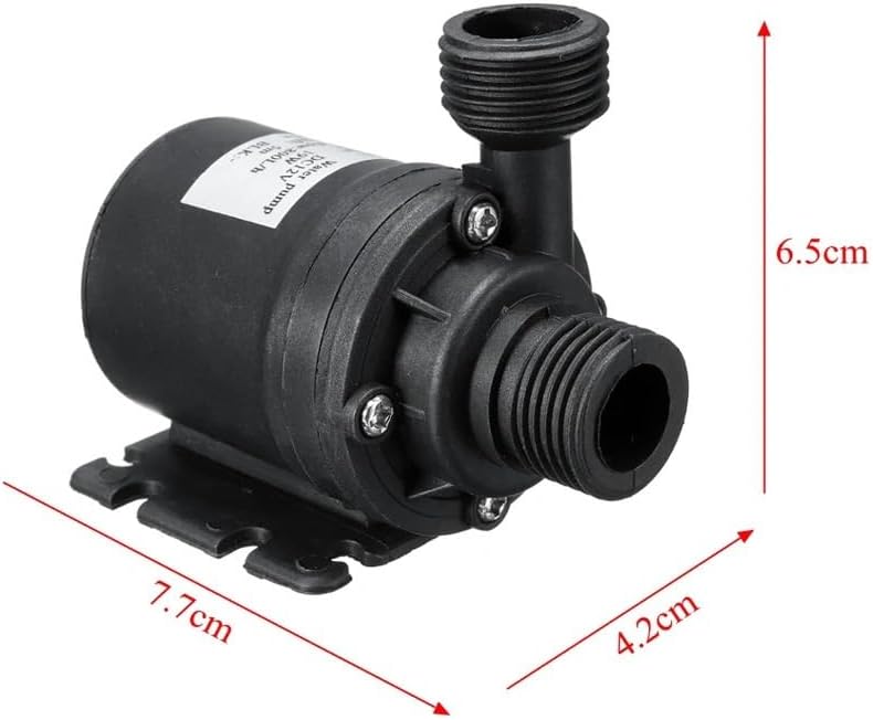 Water Pumps, Parts & Accessories Aquarium Water Pump, Super Quiet Water Pump Mini DC Brushless Motor Submersible 12V 19W 800L/H Pond Fountain Fish Tank Garden