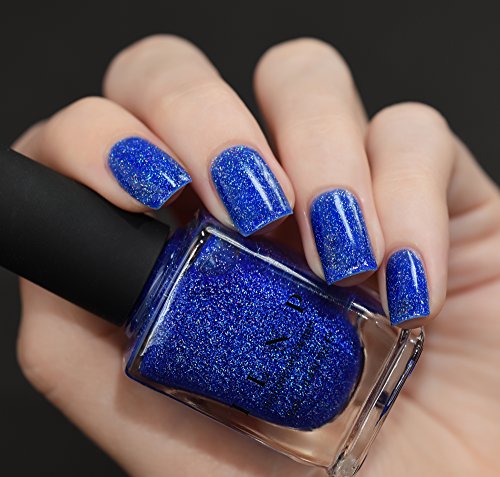 Image of ILNP Good Vibes - Vivid Cobalt Blue Holographic Sheer Jelly Nail Polish