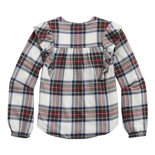 vineyard vines Girls' Soft Twill Ruffle Top3