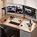 ErGear Monitor Halterung 2 Monitore für 13-32 Zoll Bildschirm, Bildschirmhalterung 2 Monitore Höhenverstellbar Neigbar Schwenkbar Drehungbar, VESA 75/100