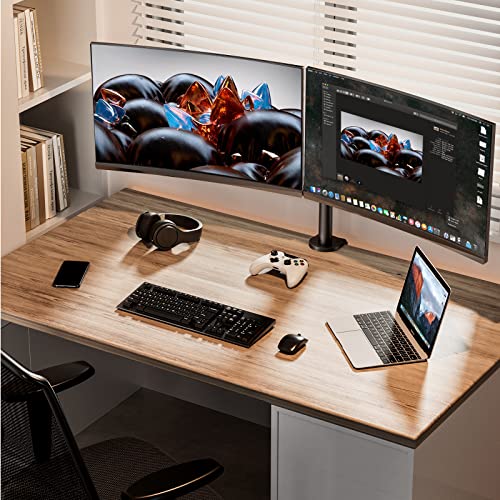 ErGear Dual Monitor Stand, Heavy Duty Adjustable Monitor Desk Mount for 2 Screens up to 32 Inches, Fully Adjustable Height, Tilt, Swivel, Rotate, Supports 17.6 lbs per Monitor Arm, Easy Installation by ErGear - Used condition - Image 2