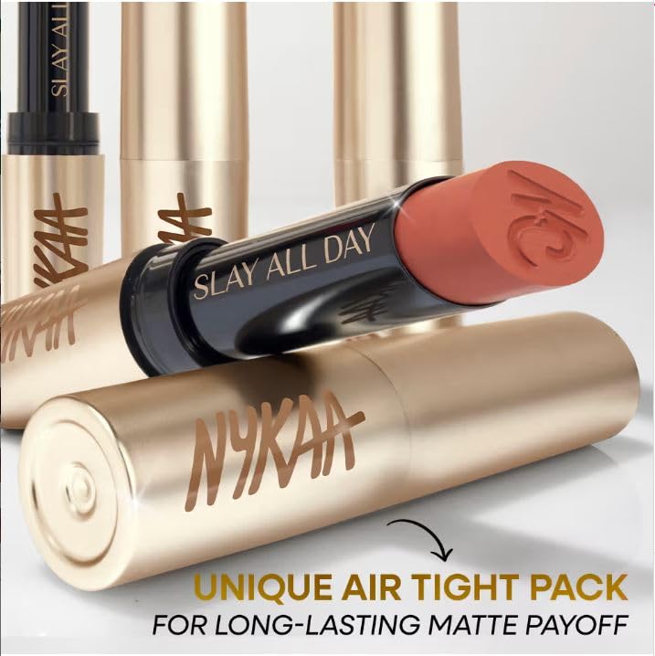 Image of Nykaa Matte to Last No Transfer Long Lasting Lipstick (3.5g) (Maithili)
