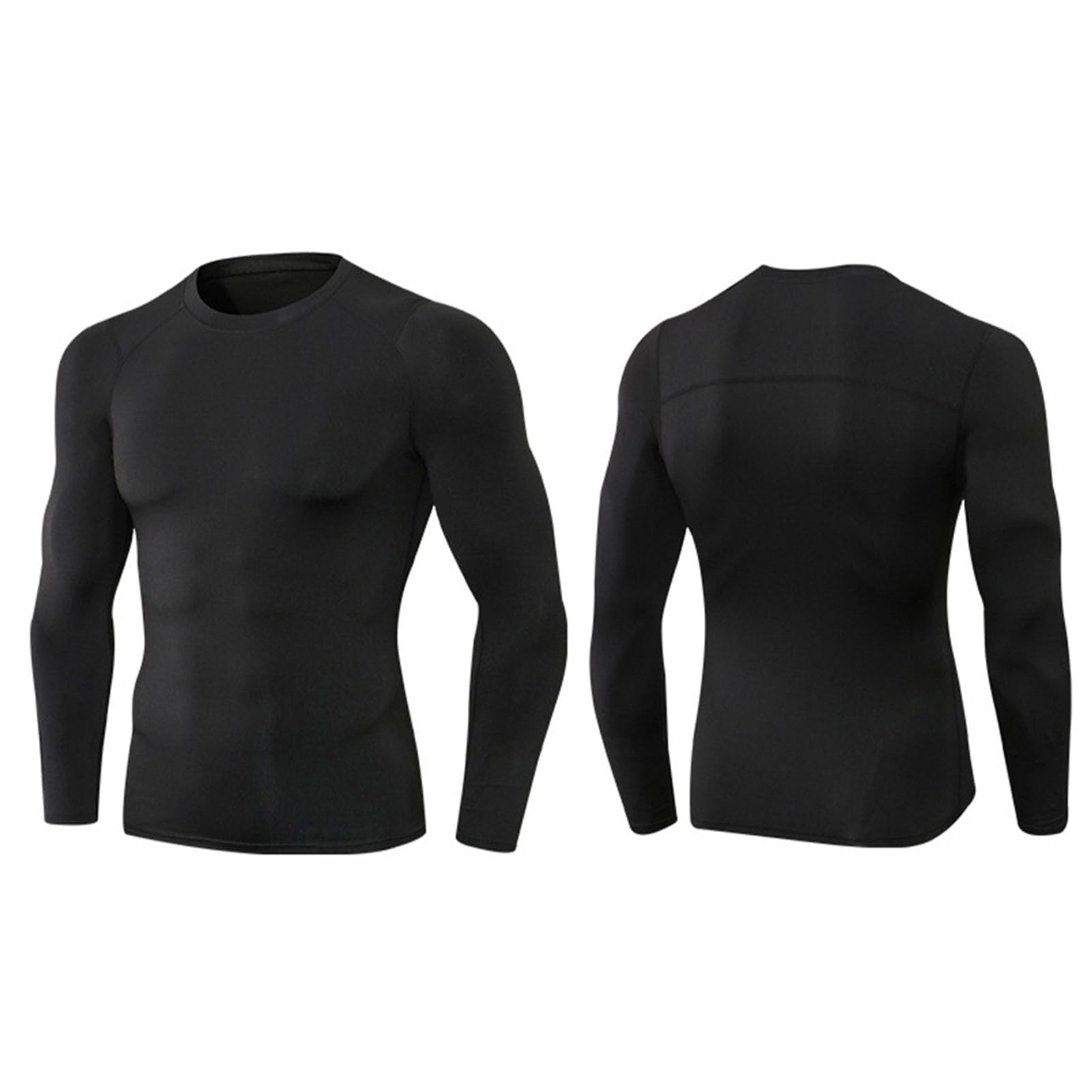 Camisas de Compresión para Hombre, Paquete de 3 Piezas, Entrenamiento de Secado Rápido para Gimnasio, Correr, Yoga con Camisetas de Manga Larga, Ajuste Ajustado (XXL)
