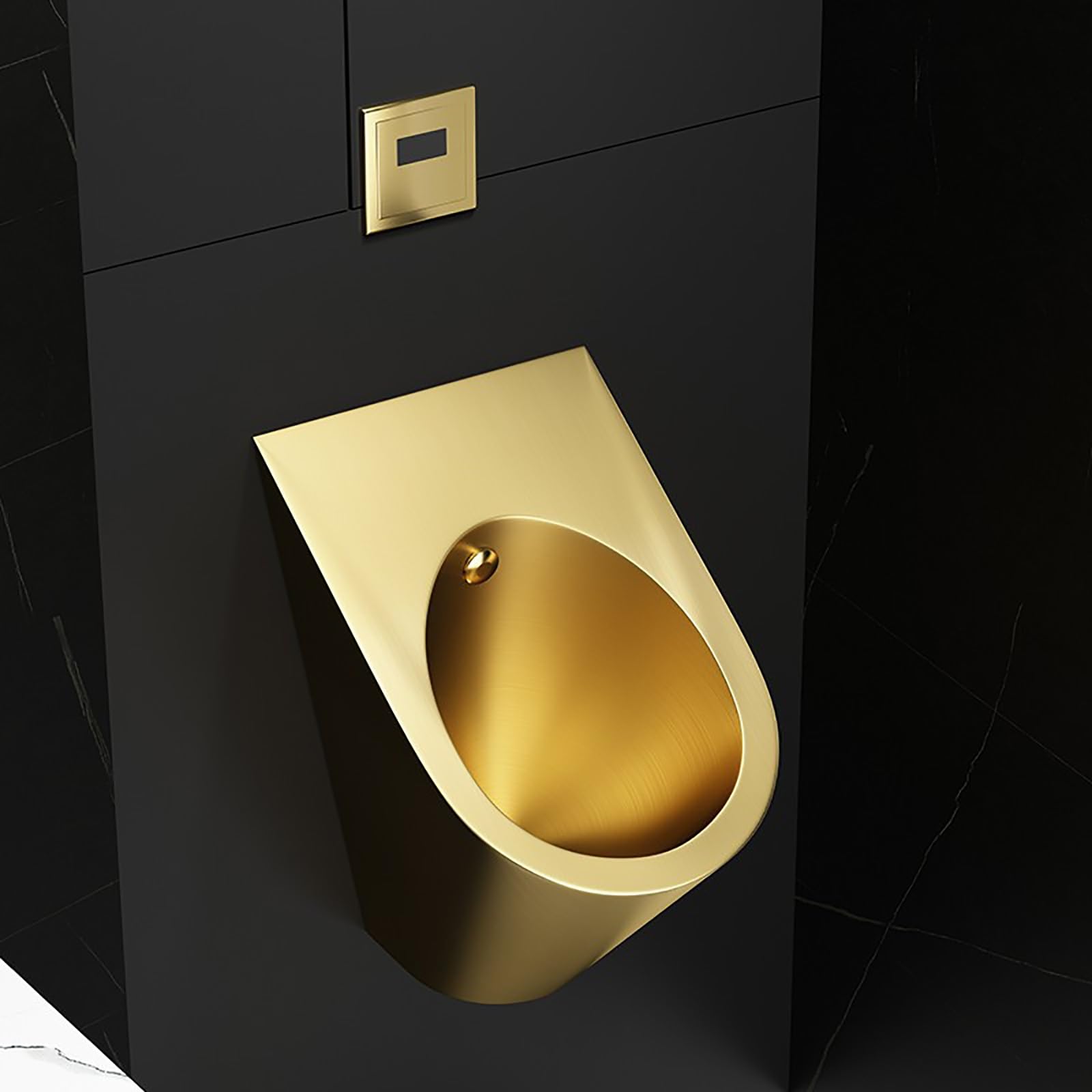 OTQEFTN Bar Urinals, Stainless Steel Urinals, Intelligent Induction Design, Urinals for Men Spill Proof, Garage Urinal, Urinals for Men Bathroom, Outdoor Toilet, Automatic Induct