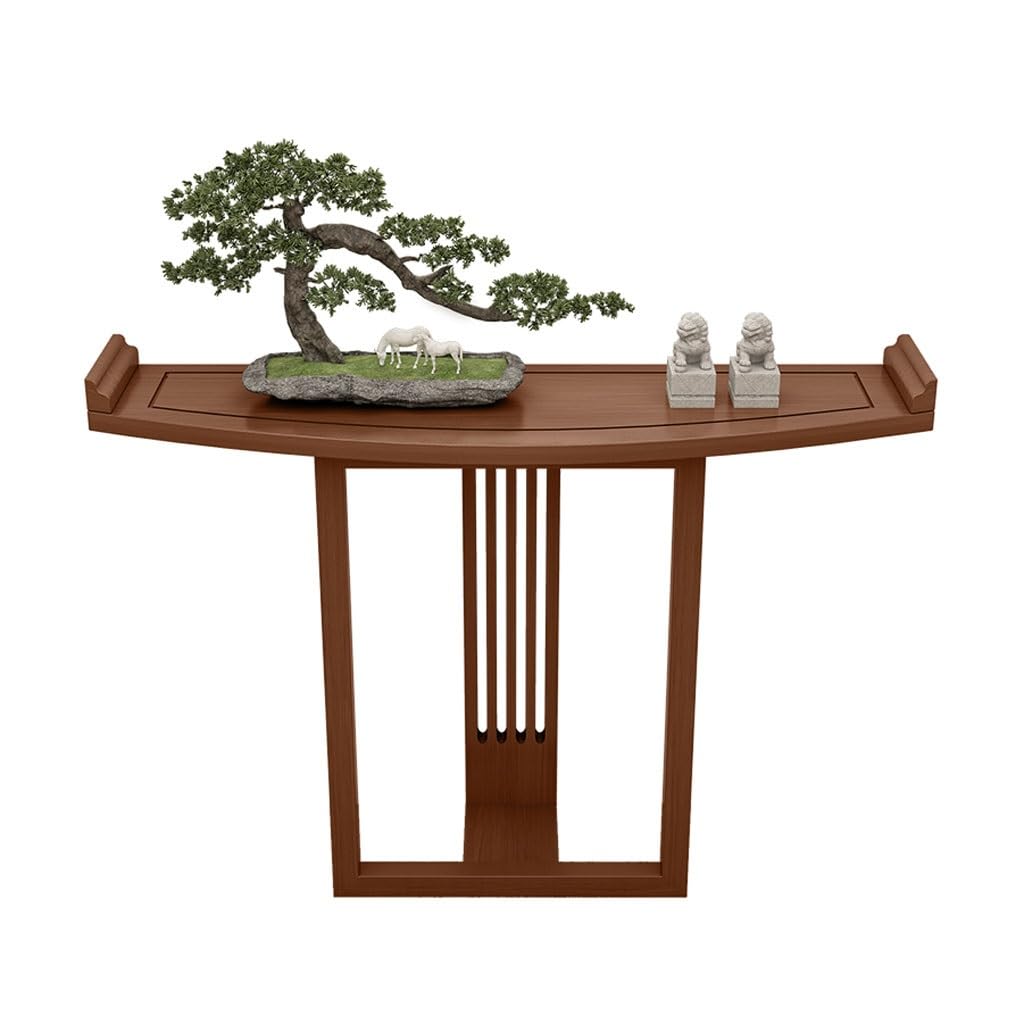 ENGENDER Console Tables Chinese Solid Wood Entrance Table Foyer Aisle Corridor Home Wall Curved Desk